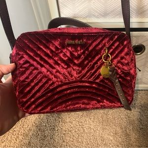 Nine West small red velvet bag